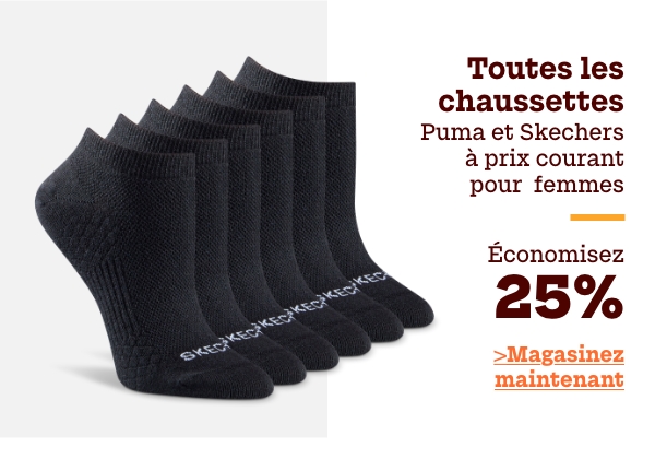 Toutes les chaussettes Puma et Skechers à prix courant pour femmes économisez 25%