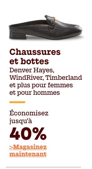 Chaussures et bottes Denver Hayes, WindRiver, Timberland et plus pour femmes et pour hommes économisez jusqu'à 40%