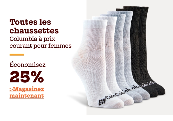 Toutes les chaussettes Columbia à prix courant pour femmes économisez 25%