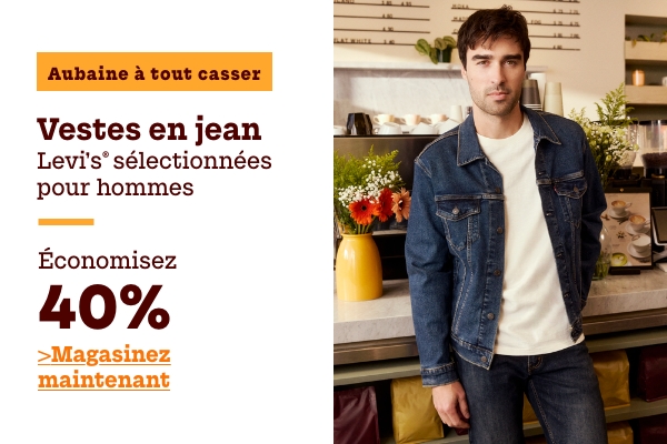 Aubaine à Tout Casser Vestes en jean Levi's sélectionnées pour hommes économisez 40%