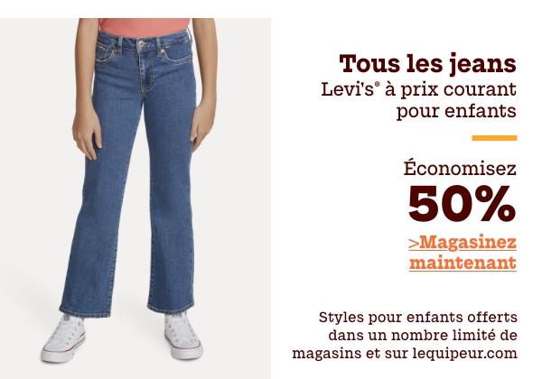 Tous les jeans Levi's à prix courant pour enfants économisez 50%
