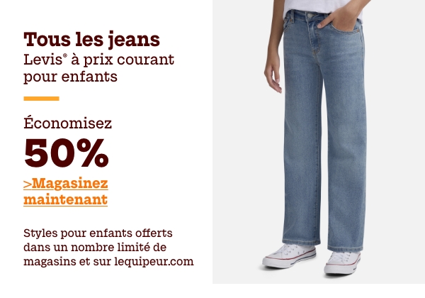 Tous les jeans Levi's à prix courant pour enfants économisez 50%