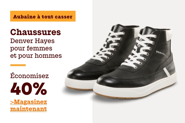 Aubaine à Tout Casser Chaussures Denver Hayes pour femmes et pour hommes économisez 40%