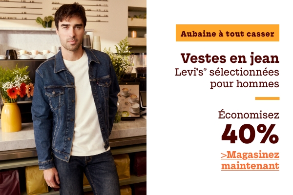 Aubaine à Tout Casser Vestes en jean Levi's sélectionnées pour hommes économisez 40%