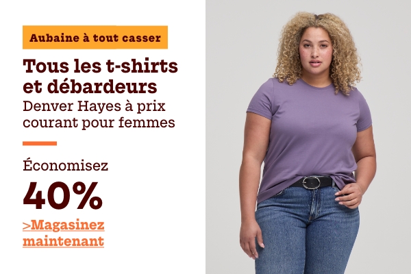 Aubaine à Tout Casser Tous les t-shirts et débardeurs Denver Hayes à prix courant pour femmes économisez 40%