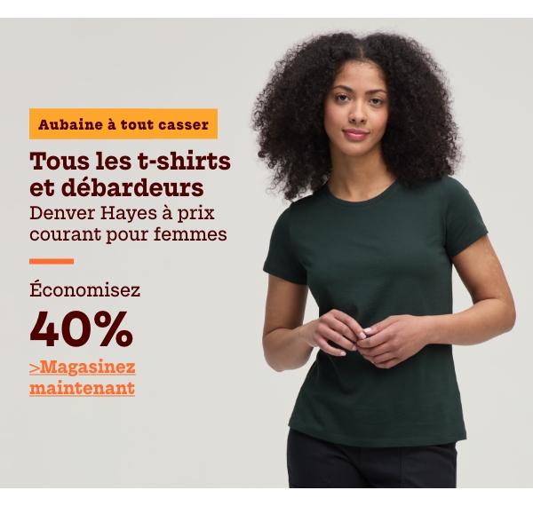 Aubaine à Tout Casser Tous les t-shirts et débardeurs Denver Hayes à prix courant pour femmes économisez 40%
