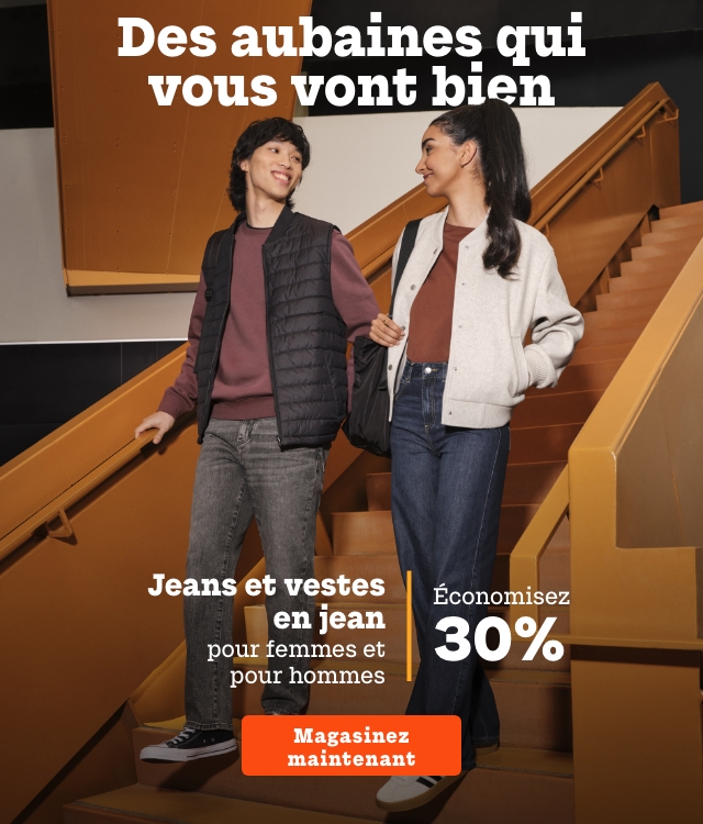 Jeans et vestes en jean pour femmes et pour hommes économisez 30%