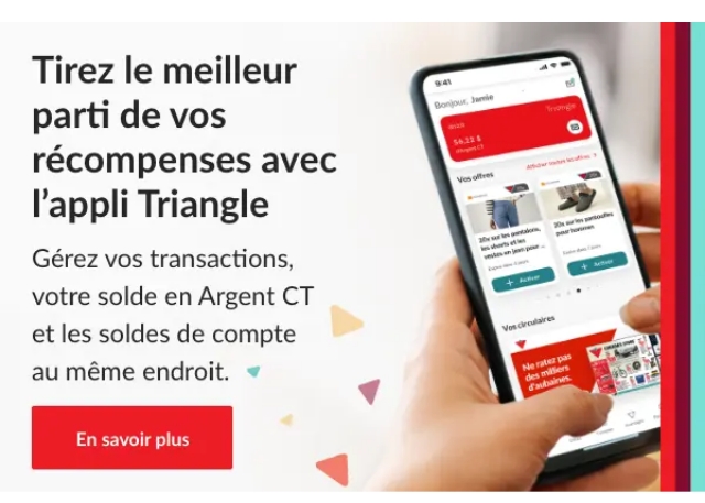 L'appli Triangle = plus de recompenses Activez vos offres personnalisées de L'Équipeur en une seule touche!