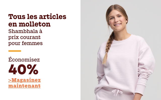 Tous les articles en molleton Shambhala à prix courant pour femmes économisez 40%