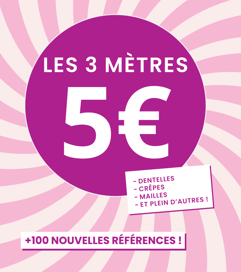 Les 3 mètres à 5€ !
