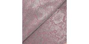 Maille fine Lurex serpent fond vieux rose