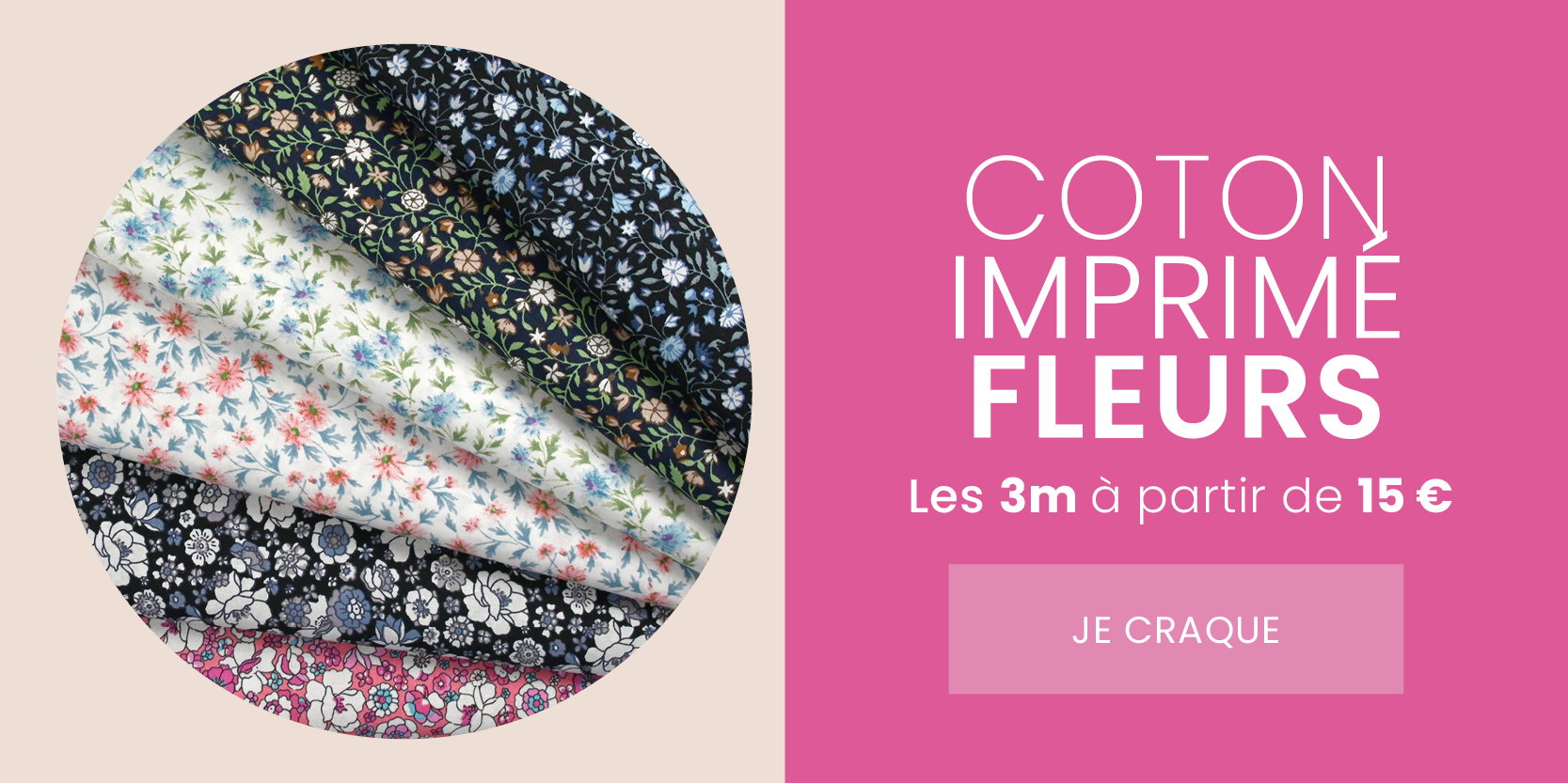 Coton imprimé fleurs