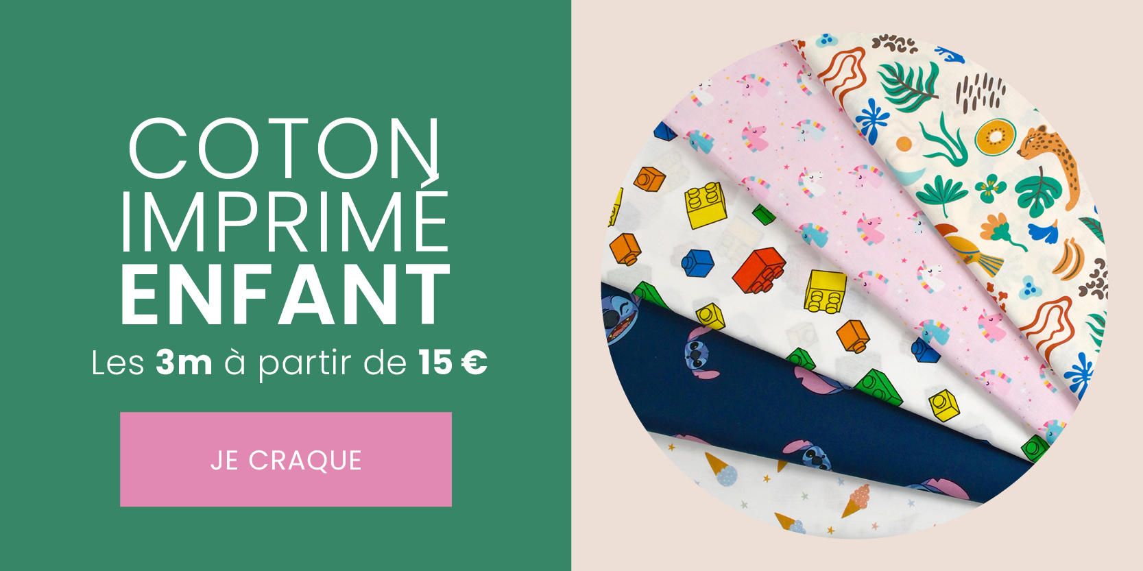Coton imprimé enfant