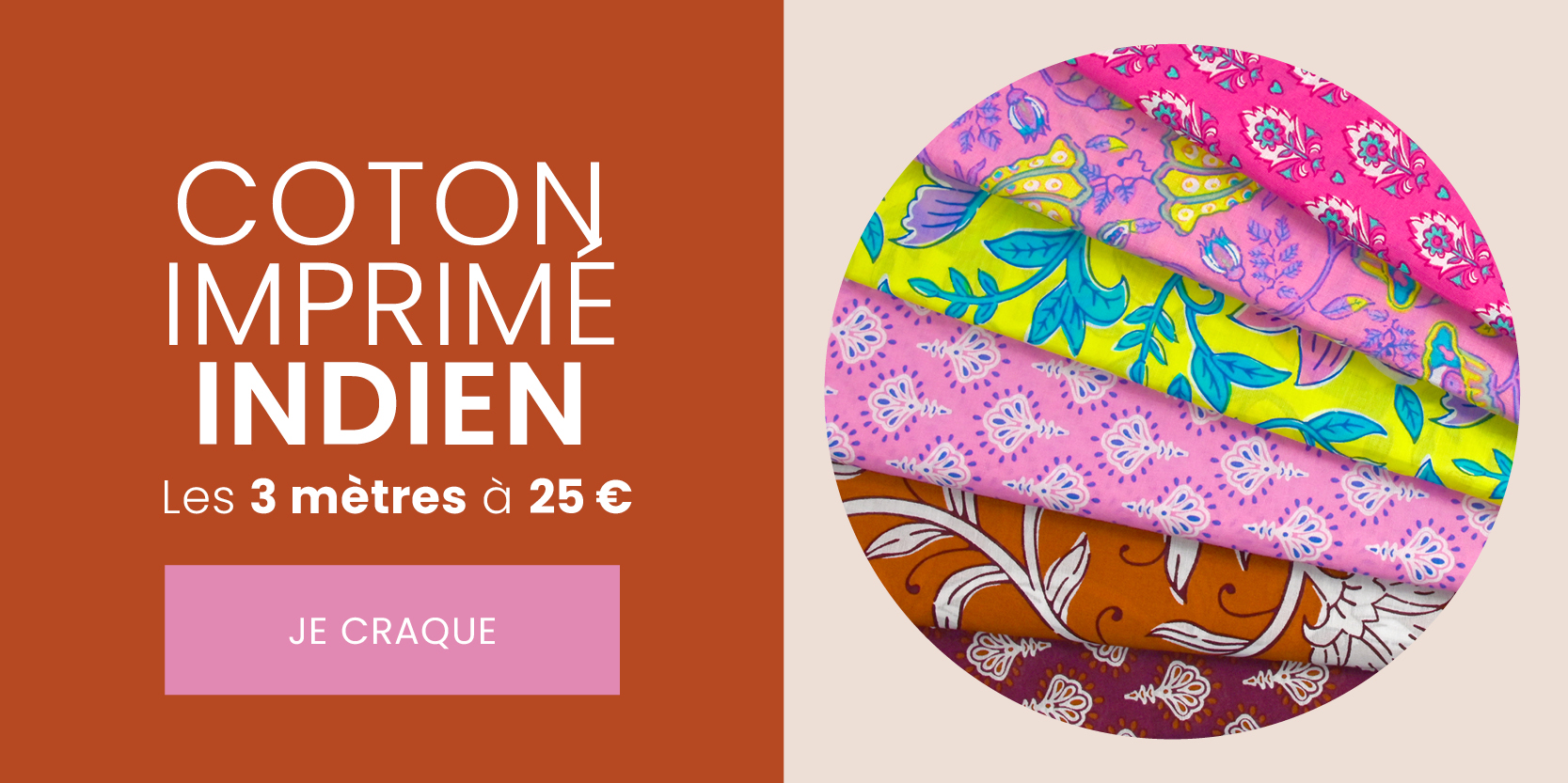 Coton imprimé indien