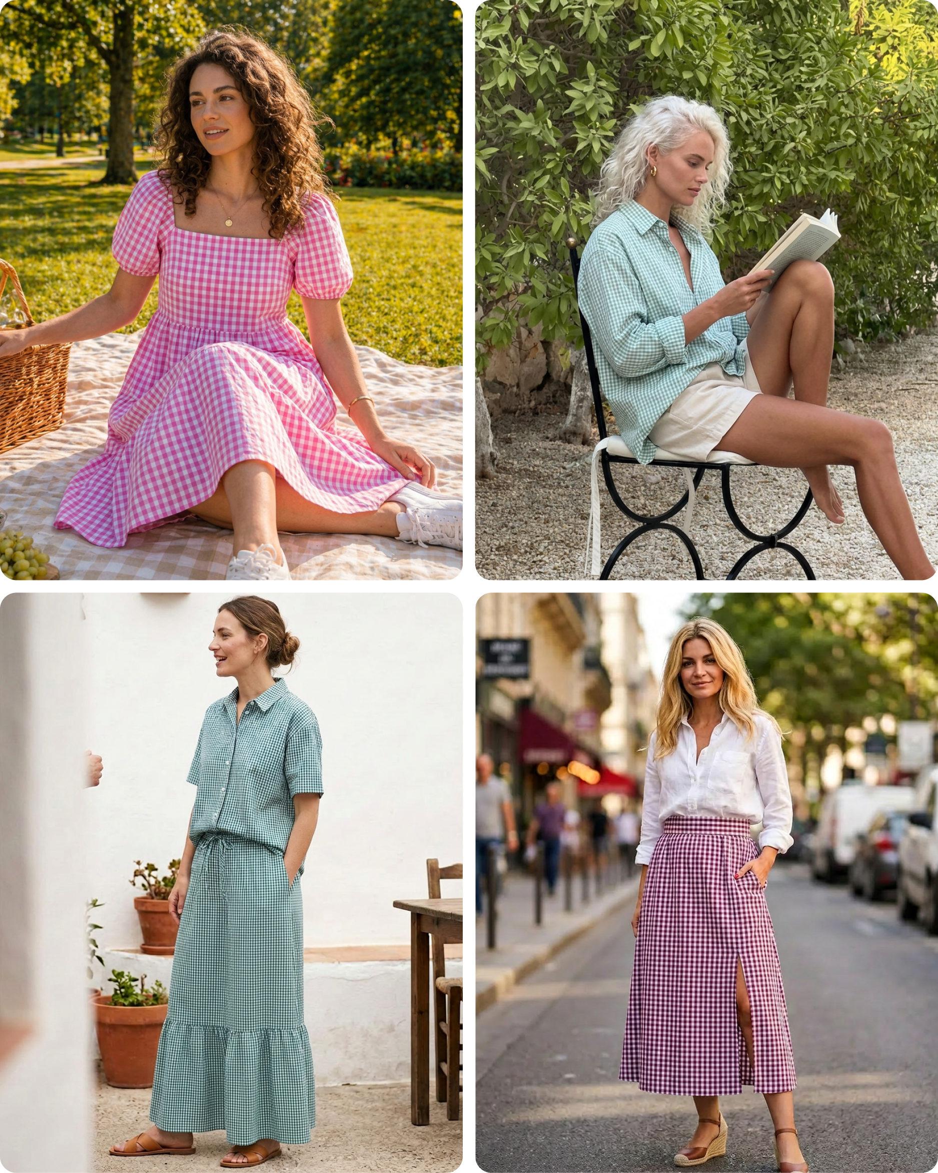 Inspirations en coton Vichy