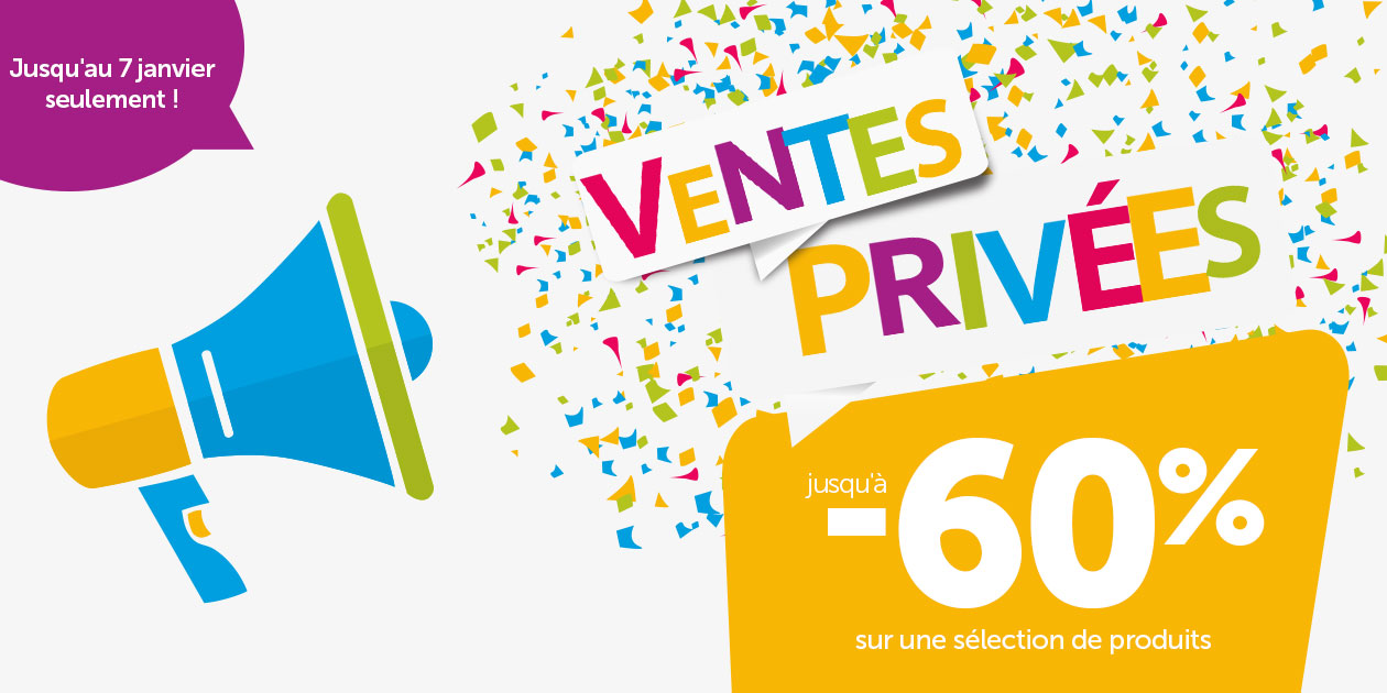 Ventes Privées jusqu'à -60%