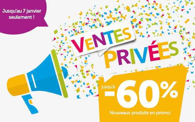 Ventes Privées jusqu'à -60%