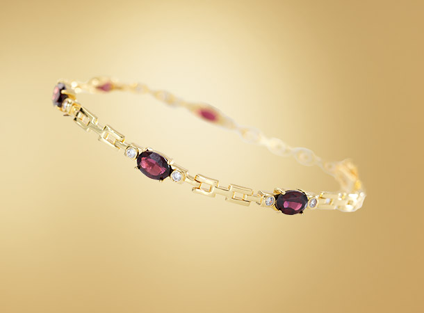 Bracelet aux grenats