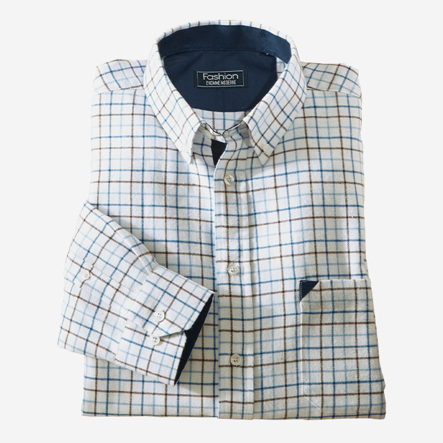 Chemise flanelle claridge - L'Homme Moderne