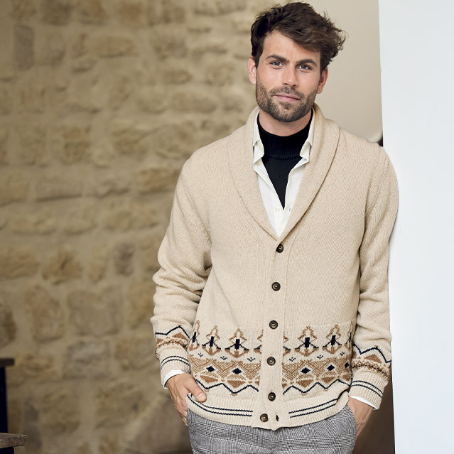 Gilet Jacquard laine