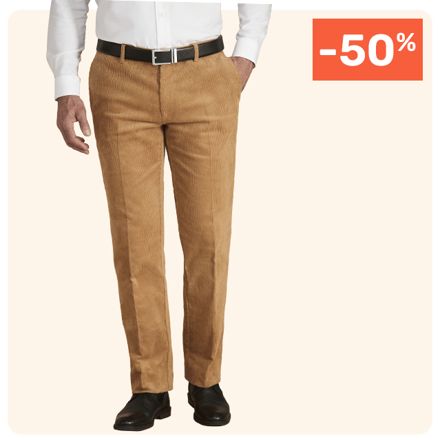 Pantalons velours confort - les 2