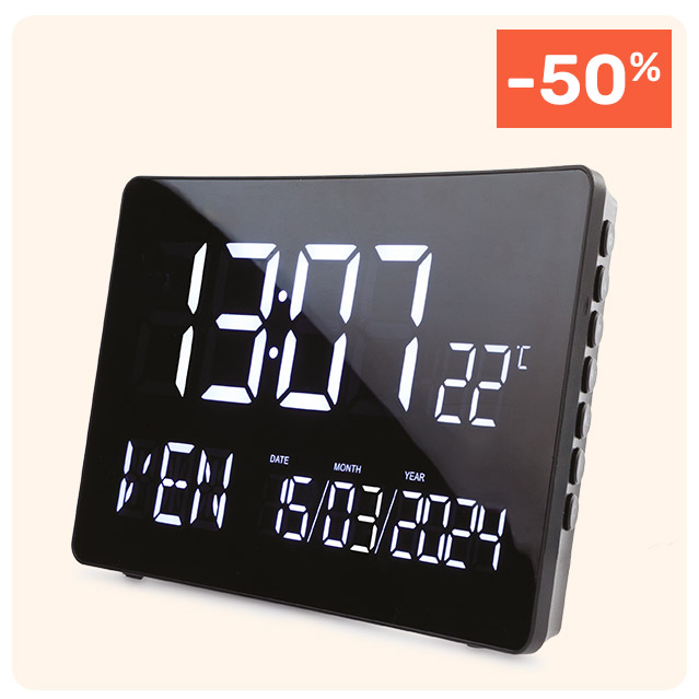 Horloge numérique Curvy