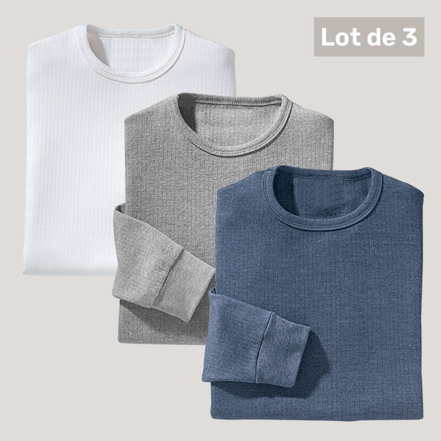 Tee-shirts thermiques - les 3 - L'Homme Moderne