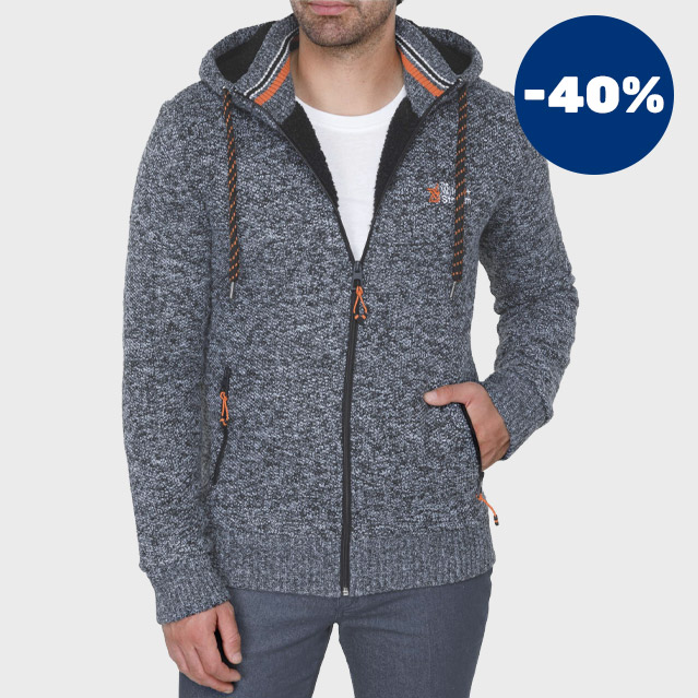 Blouson zippé à capuche - L'Homme Moderne