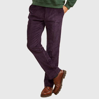 Pantalon Velours mode bluberry - L'Homme Moderne