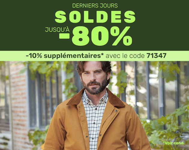 -10% supplémentaires avec le code 71347