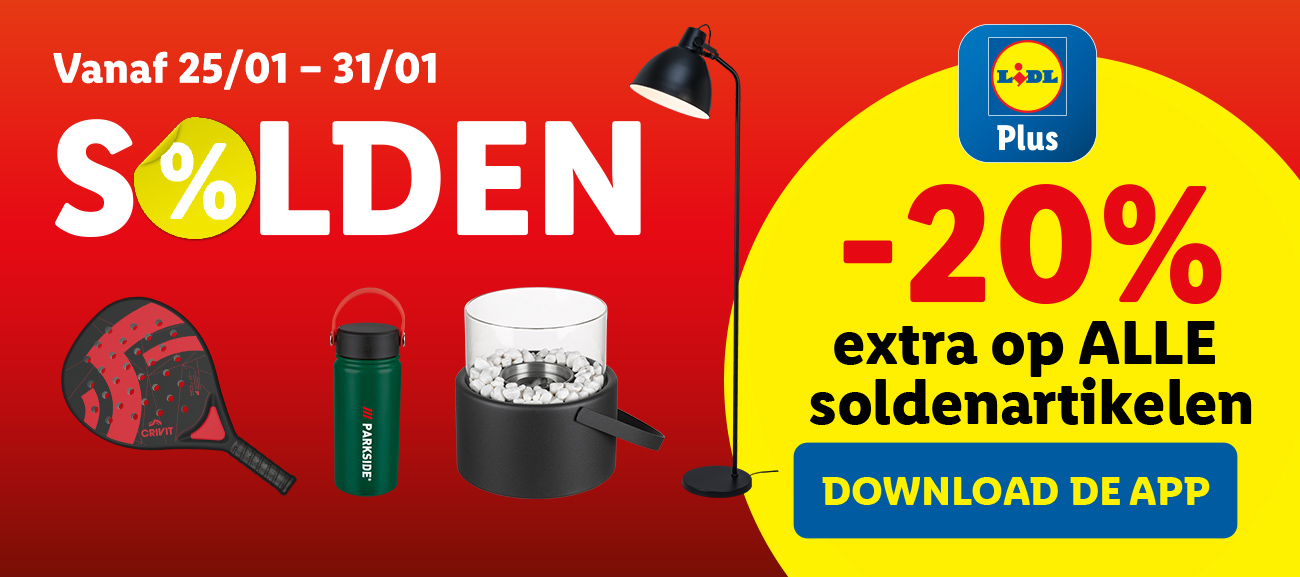 -20% extra op alle soldenartikelen