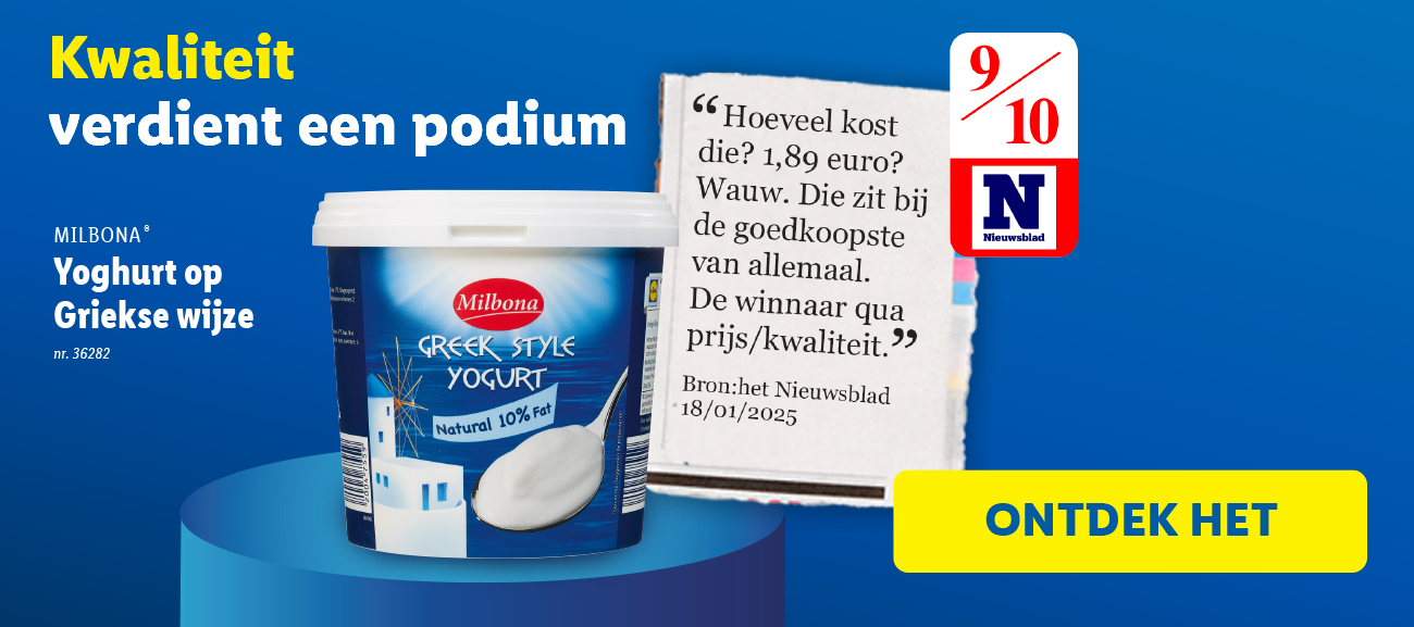 Yoghurt op Griekse wijze: krantenwinnaar