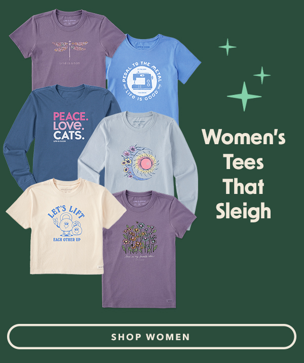 25% off women's tees