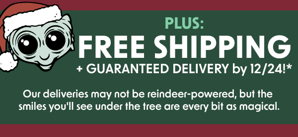 Free shipping and guaranteed delivery by 12/14