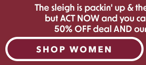 Hours left to shop buy one, get one 50% off! Shop women's tees