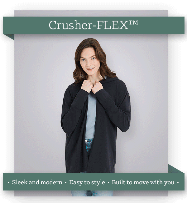 Crusher-FLEX. Sleek and modern, built to move with you