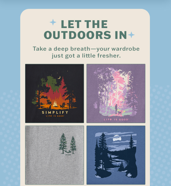 Tees for everyone! Shop outdoorsy tees