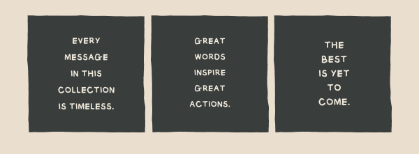 Bert’s Shirts: words to live by.