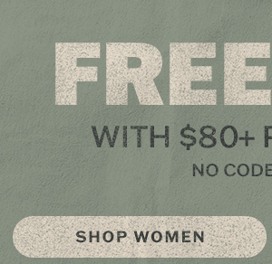 Free packable travel bag with $80 purchase. No code needed. Shop women.