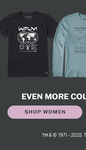 Select tees are available for 72 hours, and once they're gone, they're gone. Shop women.