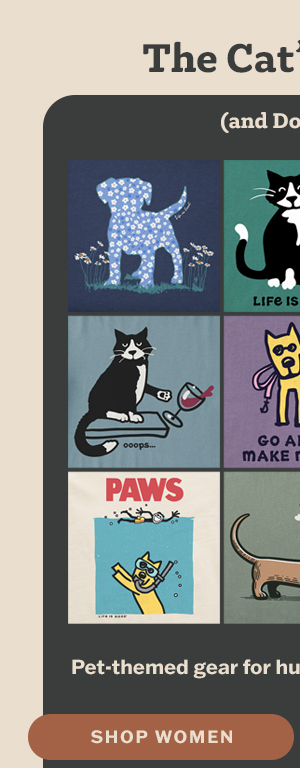 Pet-themed gear for humans and their sidekicks. Shop women.