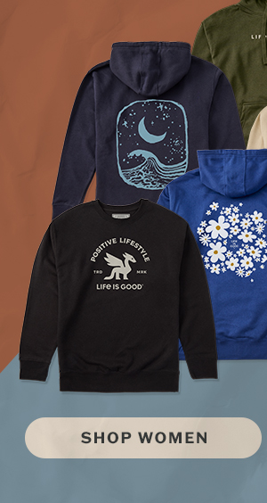 Women's hoodies and sweatshirts starting at $49.95.