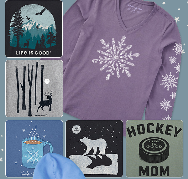 A fresh batch of festive tees to choose from.