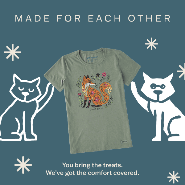 Tees that celebrate your four-legged friends in a soft, spirited style.