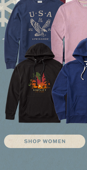 Women's sweatshirts and hoodies made to make cold days easy.