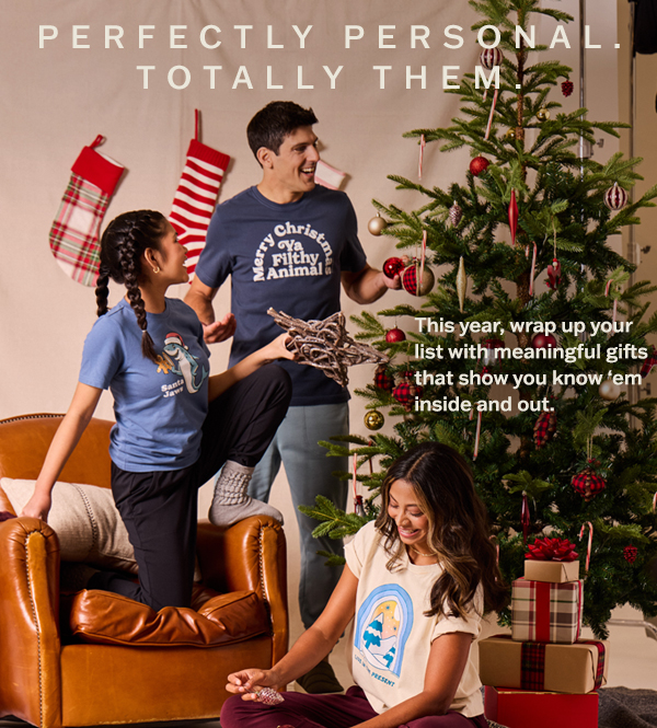 Perfectly personal. Totally them. Shop our tees.