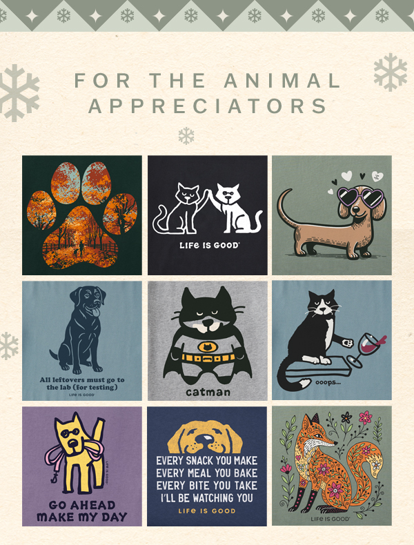 Tees for the animal appreciators.