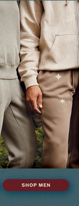 Our lush, loungeworthy men's sweatpants.