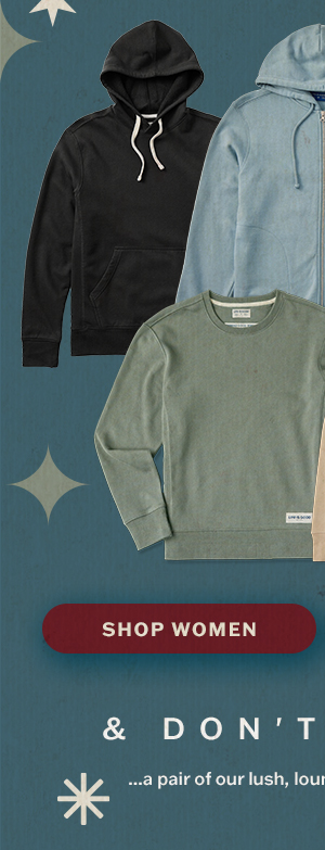 Our women's sweats have you all set.