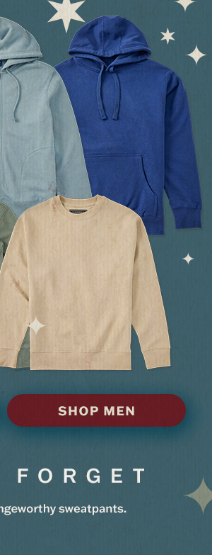 Our men's sweats have you all set.